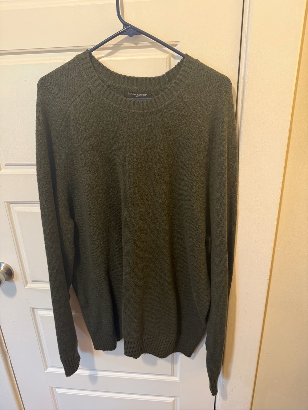 Banana Republic Olive Green Crewneck Sweater